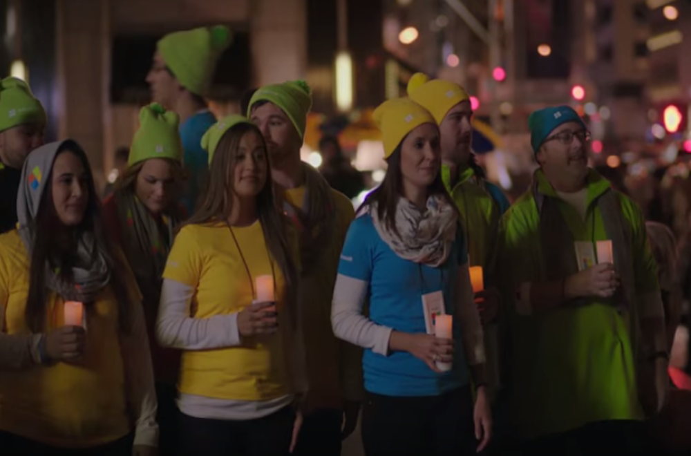 Microsoft Brings And Sings The Love To Apple
