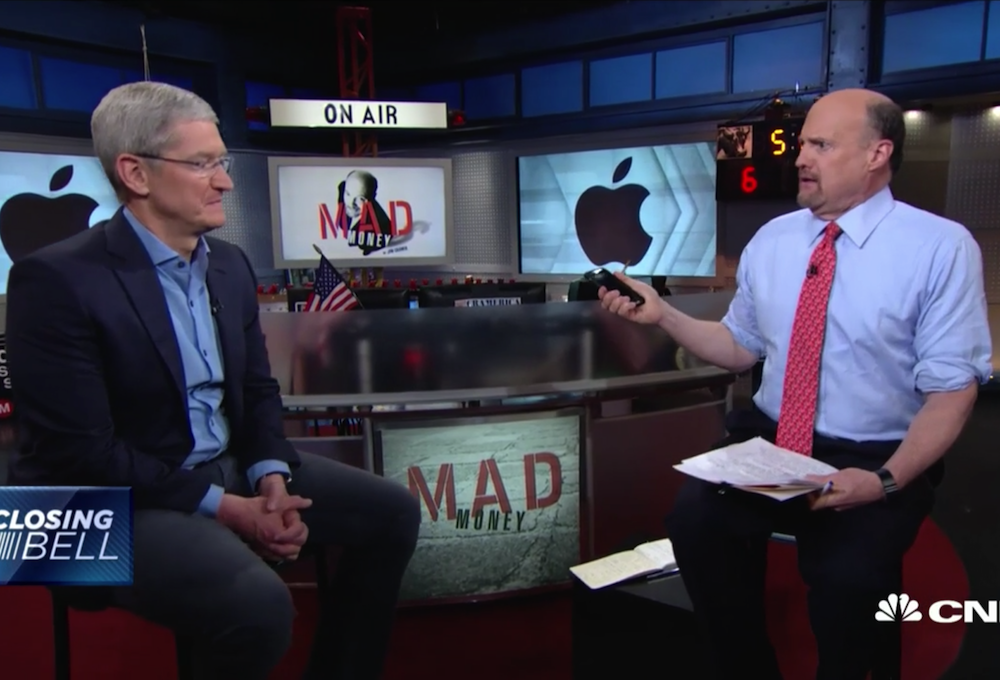 Tim Cook Takes To CNBC To Defend Apple’s Performance