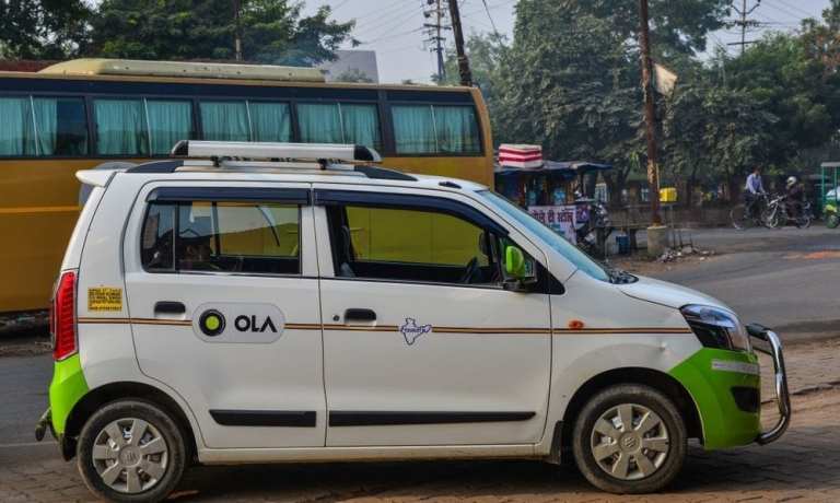 Ola ridesharing car