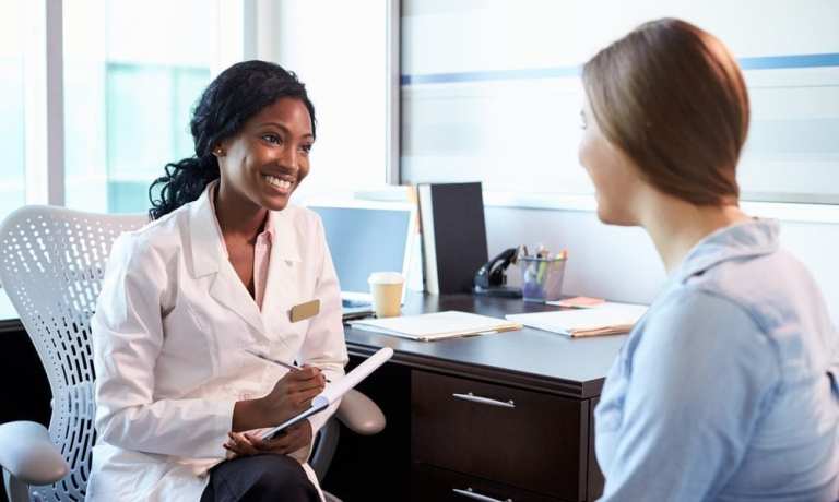 doctor with patient