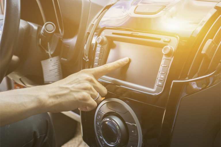 connected car dashboard