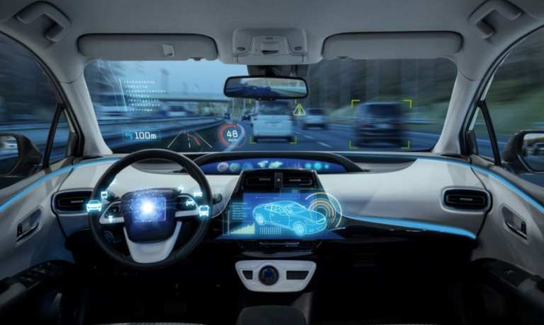 self-driving car dashboard