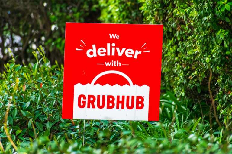 Grubhub sign