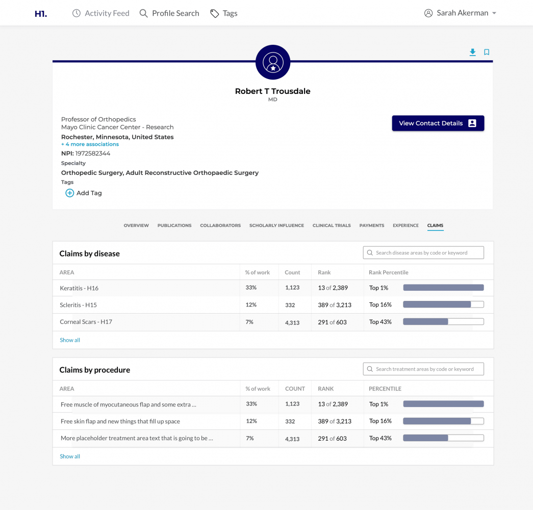 database healthcare