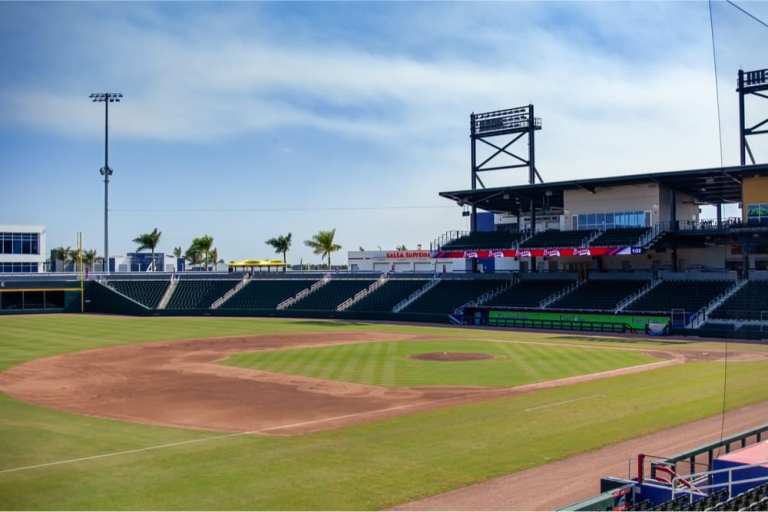 empty baseball stadium