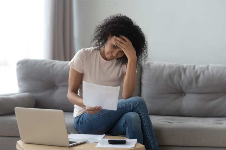 millennial woman financial stress