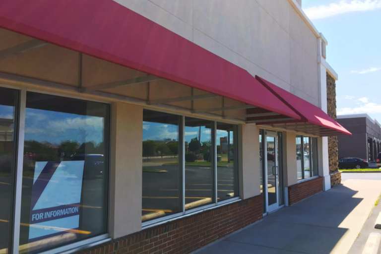 empty storefronts