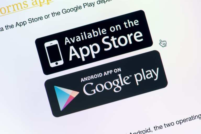 App Store and Google Play