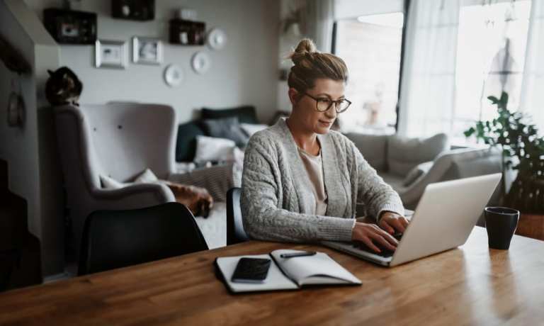 freelancer with laptop