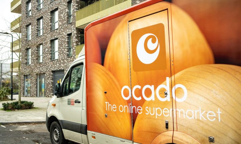 Ocado delivery truck