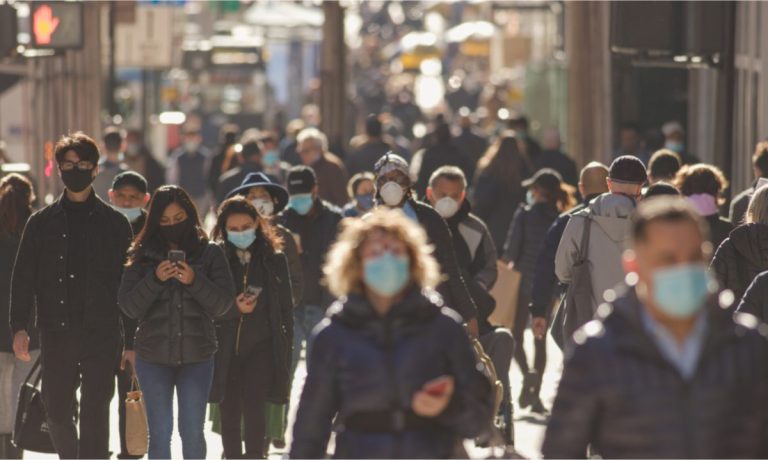 pandemic, people in masks