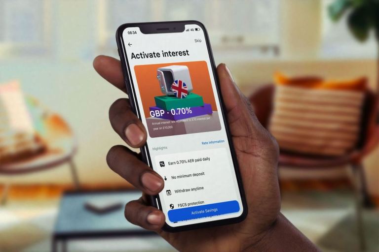 Revolut, Savings Vault, interest, goal