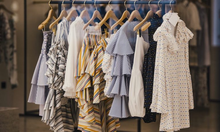 dresses on rack