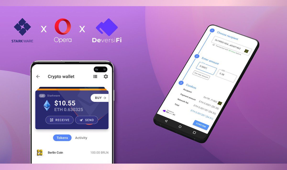 Opera Integrates Ethereum Exchange DeversiFi