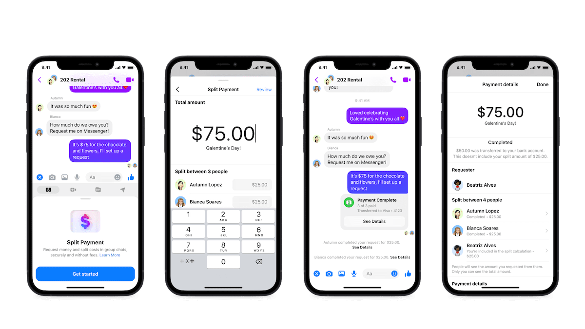 Facebook Unveils Split Payments For Messenger