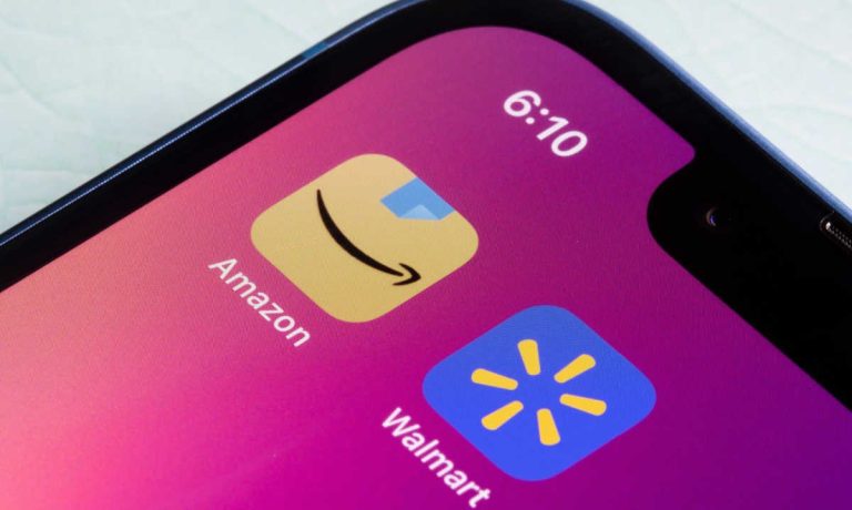 Amazon and Walmart apps