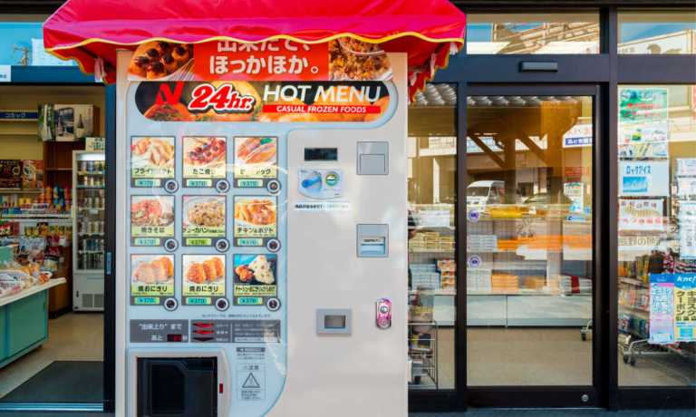 Japan food vending machine