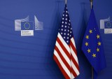 EU and US flags