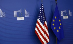 EU and US flags