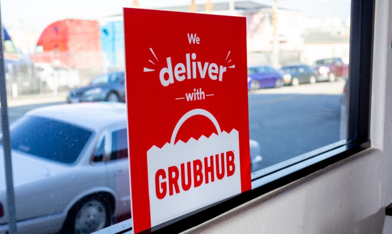 Grubhub sign