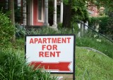 Apartment for rent sign