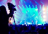 live concert being filmed for streaming