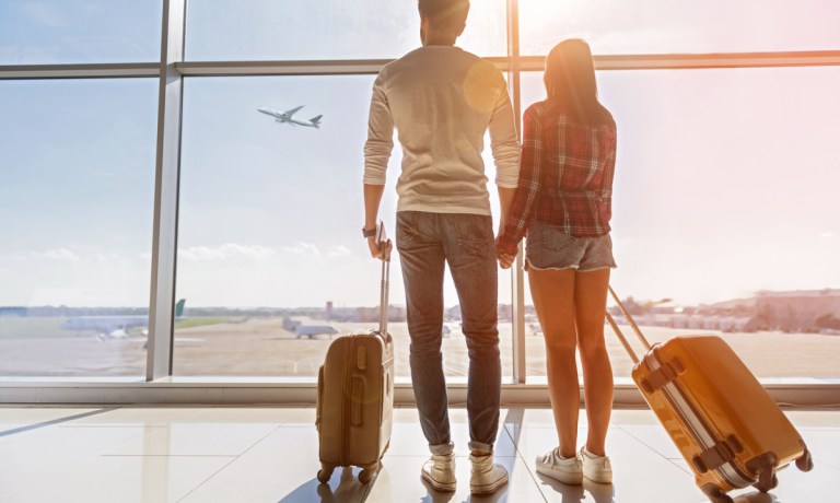 couple at airport