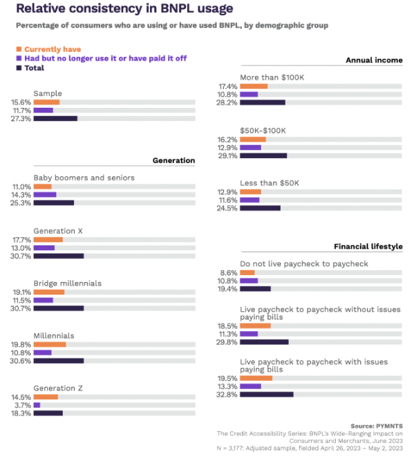 Relative consistency in BNPL use