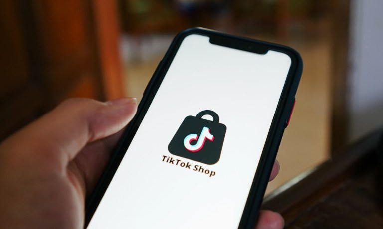 TikTok shop on phone