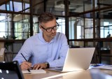 businessman with laptop