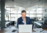 businessman with laptop