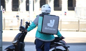 Deliveroo gig worker in England