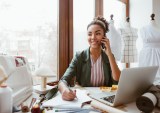 businesswoman on phone