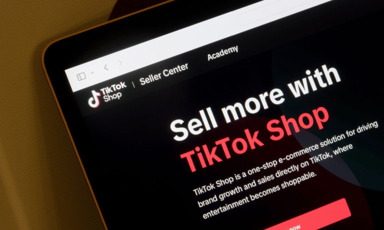 TikTok Shop on phone