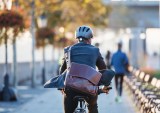 man on electric bike