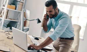 businessman on phone