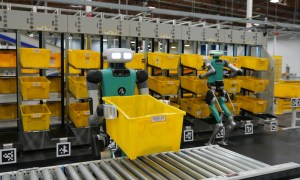 Amazon warehouse robots