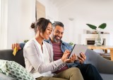 couple with tablet