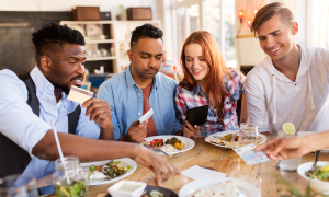 people at restaurant