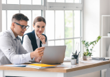 businesspeople with laptop