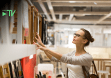 woman buying furniture