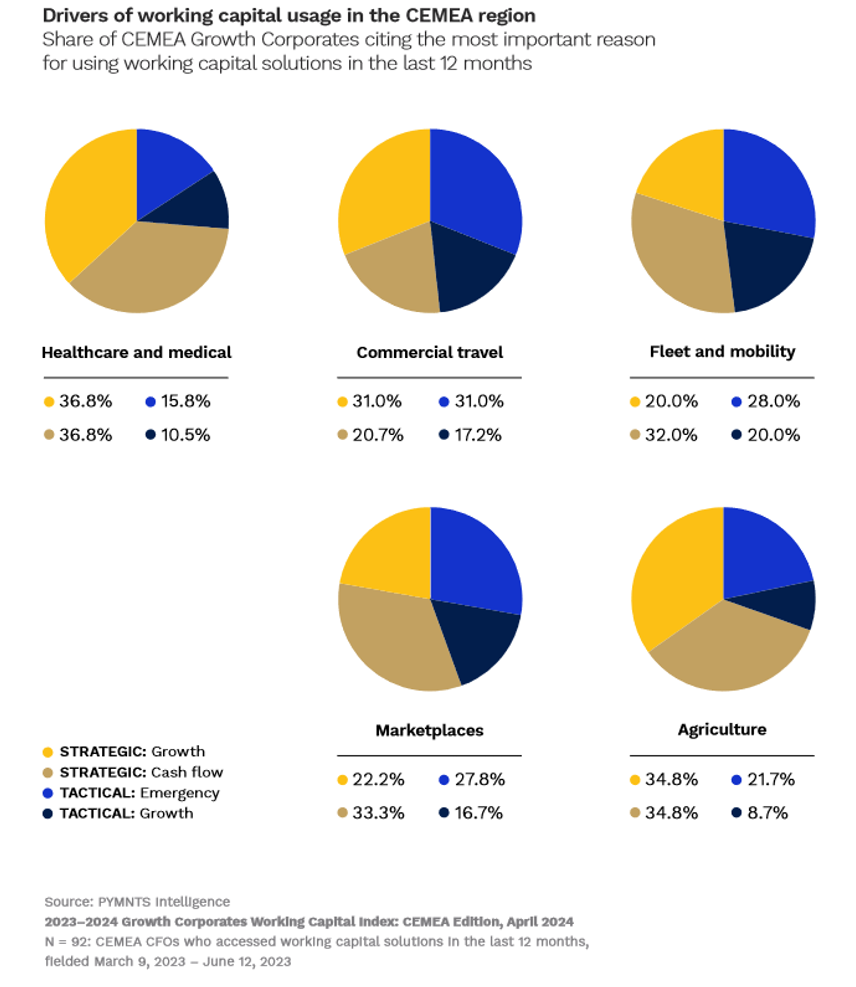 graphic, working capital usage in CEMEA region