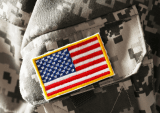 Army uniform flag patch