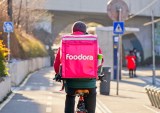 Foodora delivery bicycle