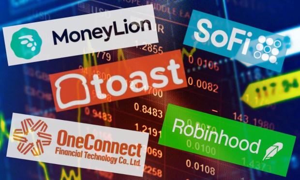 FinTech IPO Index Gains 0.4% as SoFi and MoneyLion Offset Chinese Stock Plunge